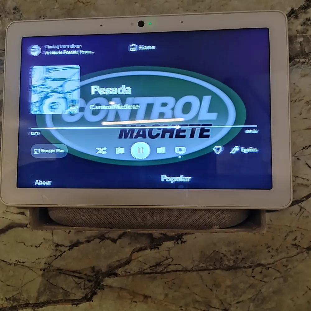 Google Nest Hub Max com assistente virtual Google Assistant