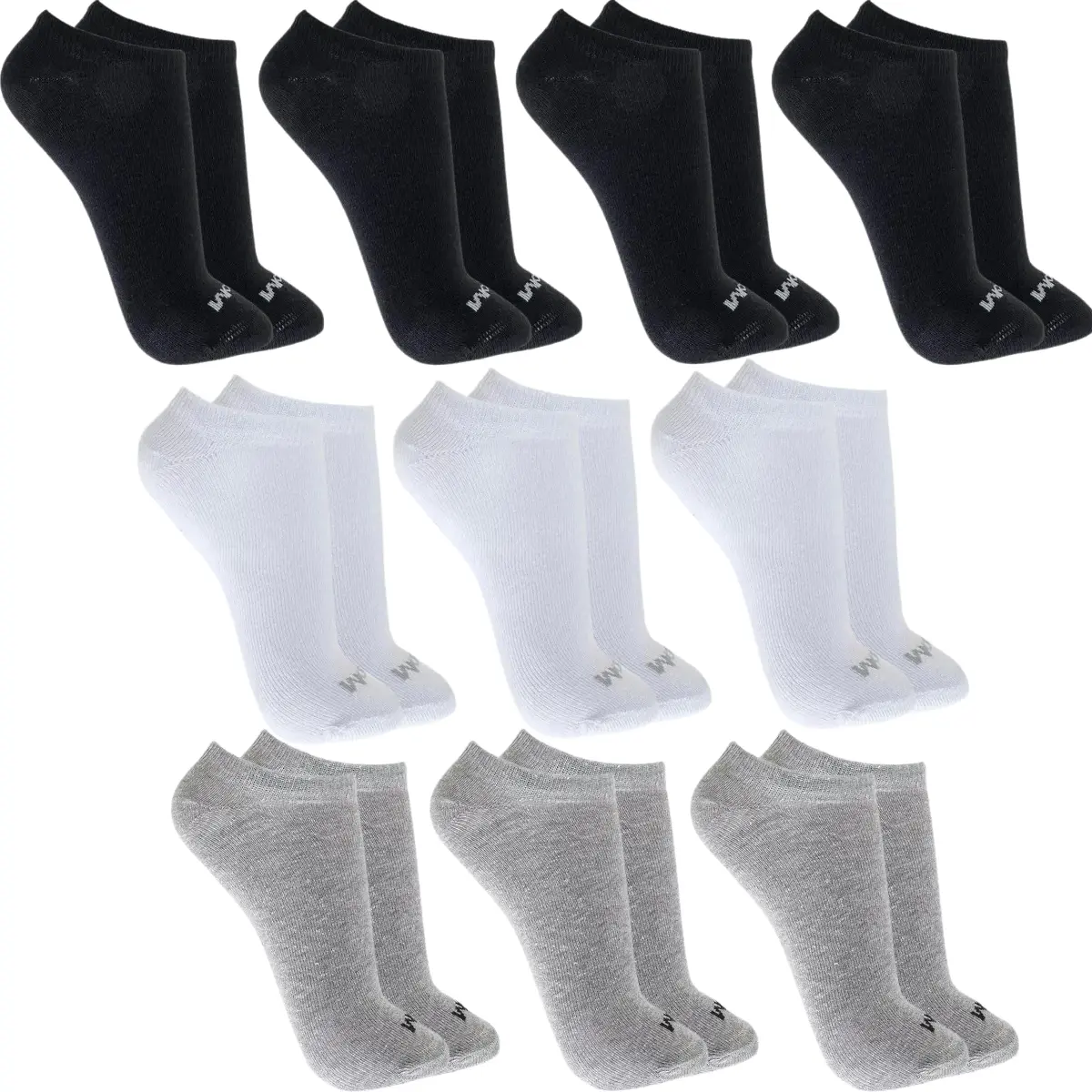 Kit 10 Pares Meias Mash Invisível Esportiva Algodão Original