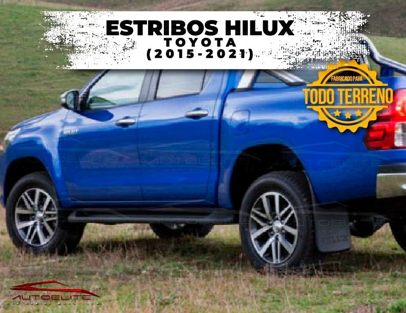 Estribos Hilux Toyota 4pts 2015 16 17 18 19 2020 2021