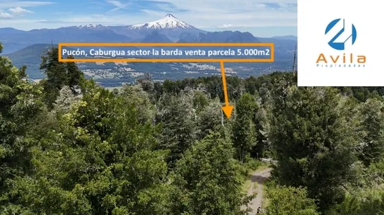 Pucón, Caburgua Sector La Barda  Parcela 5.000m2 Cod.vttap20