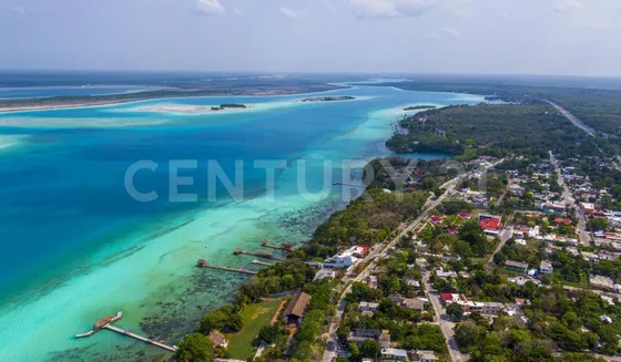 Increíble Lote En Venta Con 270 M Lineales De Laguna De Bacalar C1314