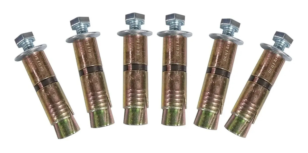 Kit 6 Taquetes Expansivos 5/16 + Tornillo + Aran.barreno 5/8 MercadoLibre