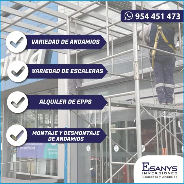 Alquiler Escaleras Y Andamios Certificados