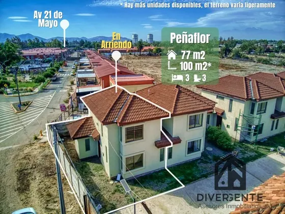 Casa En Arriendo En Peñaflor. 24 Disponibles. Exclusivo.