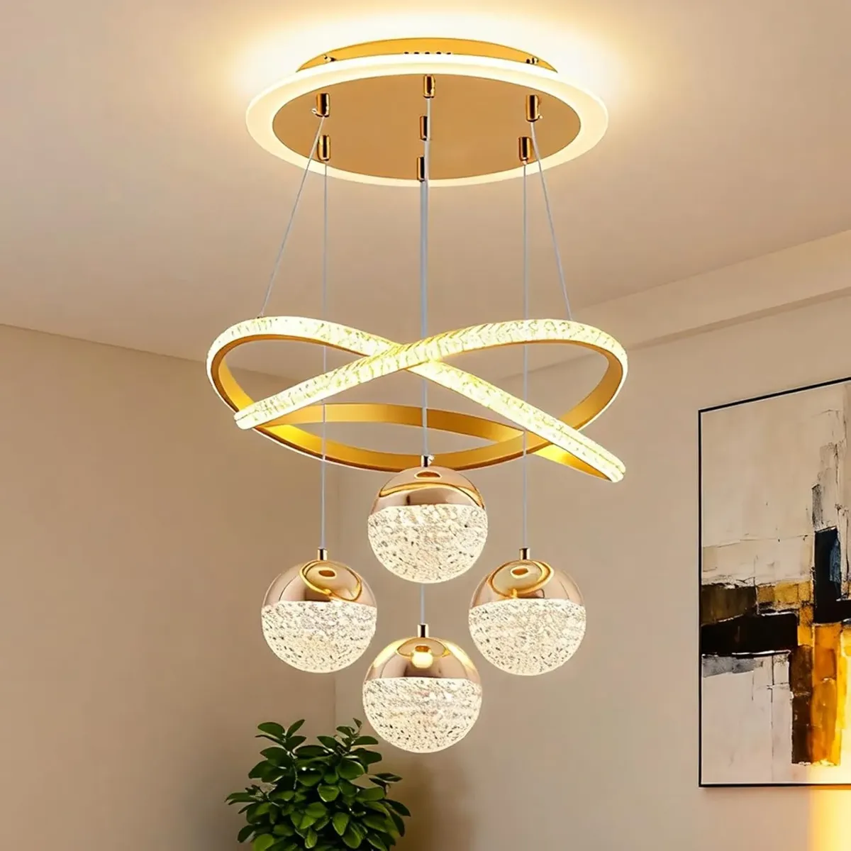 Lustre Sala De Jantar Lustre Pendente Cozinha Luxo Moderno