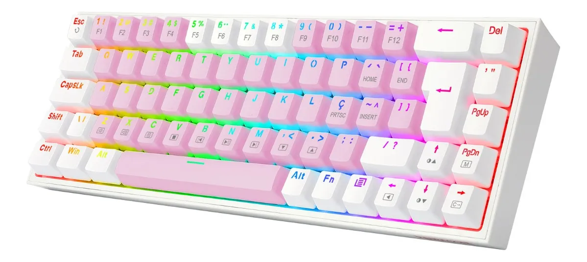Teclado Gamer Castor Rgb Switch Brown Redragon K631pw-rgb