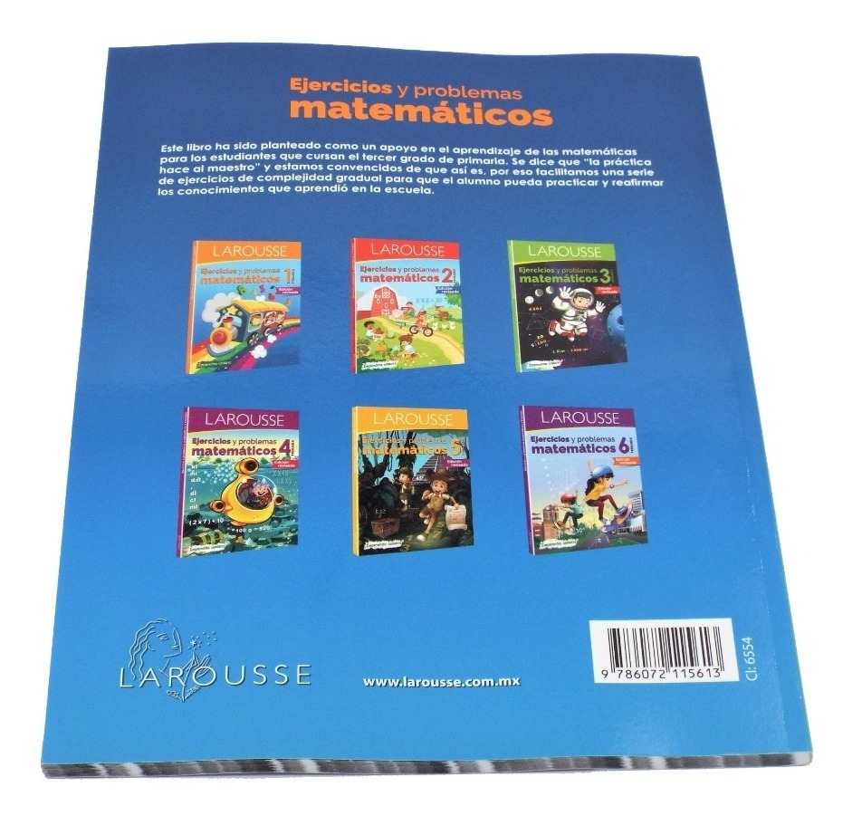 Larousse ® Ejercicios Y Problemas Matemáticos 3ro Primaria | Mercado Libre