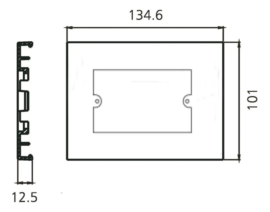 Ht Accesorio Bastidor P/face Plate  X 10u