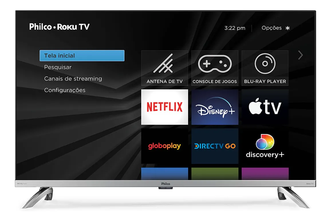 Smart Tv 32 Philco Roku Tv Led Dolby Áudio