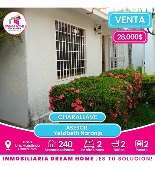 Casa En Venta Urbanización Matalinda - Charallave