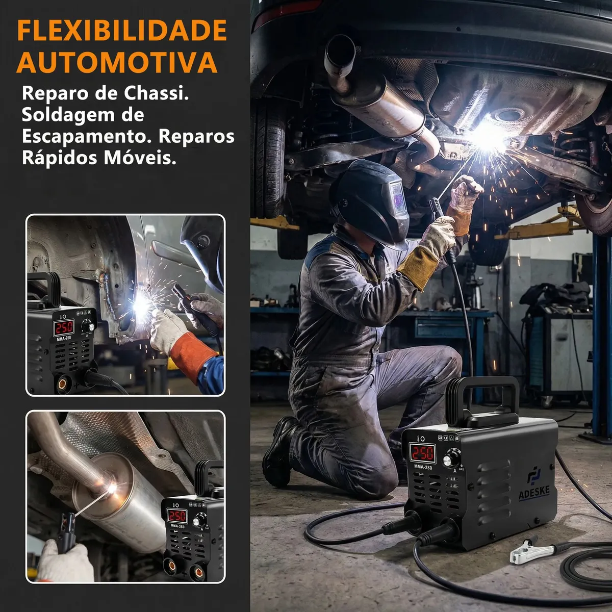 Máquina de Solda Inversora Adeske MMA-250 250A com Display Digital — foto 9
