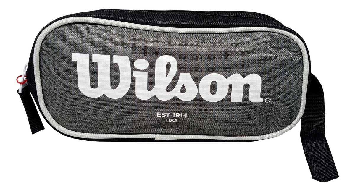 Cartuchera Escolar Wilson Quingdao (GRIS OSCURO/NEGRO) Wilson Papeleta x 1 Modelo: Cartuchera Escolar Wilson QuingdaoLa Cartuchera Escolar Wilson Incheon es el accesorio perfecto para la aventura académica, combinando estilo y funcionalidad para destacar en cada jornada esco