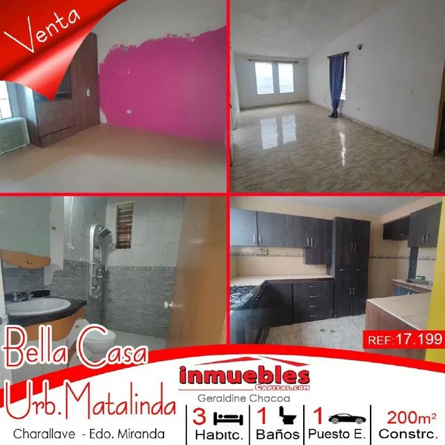 Venta De Bonita Casa En Urb. Matalinda - Charallave