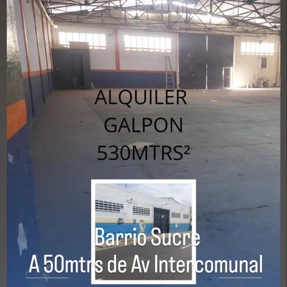 Alquilo Galpon En Calle Principal De Barrio Sucre A Pocos Metros De La Av Intercomunal