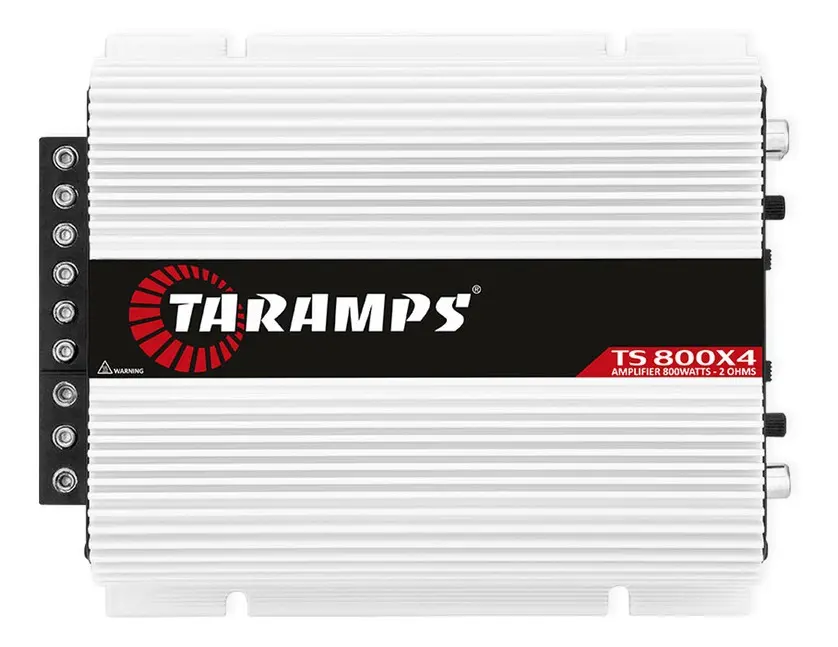 Módulo Amplificador Taramps TS800x4 de 800W para Som Automotivo