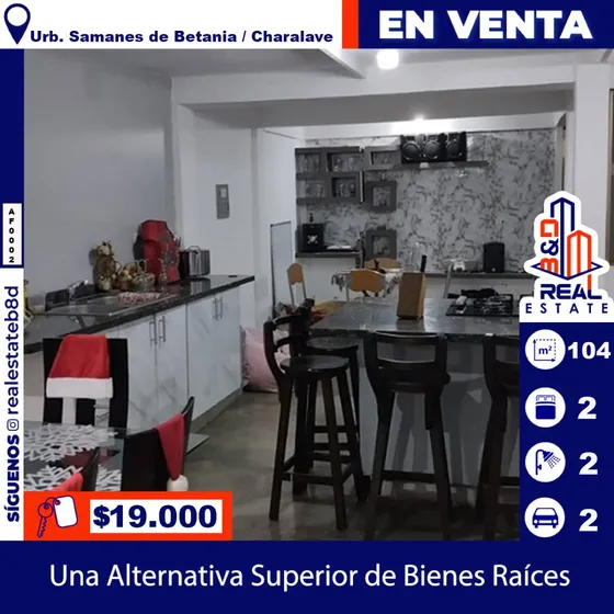 Townhouse En Venta Urb. Samanes De Betania / Charallave