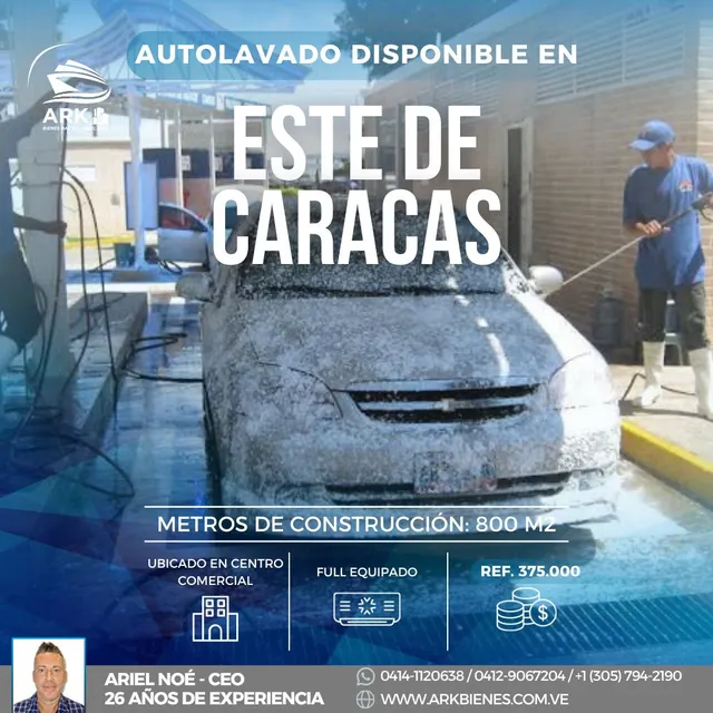 (#1203) Autolavado En El Este De Caracas Ubicado En Centro Comercial Emblemático