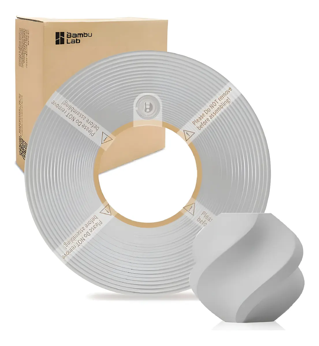 Bambu Lab Refil PLA Lite 1kg s/ Carretel — Cinza