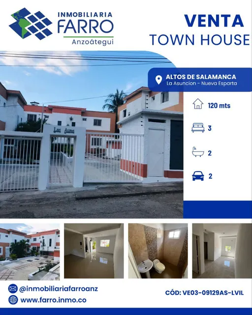 En Venta Town House Av.ppal La Asuncion Margarita Ve03-09129as-lvil
