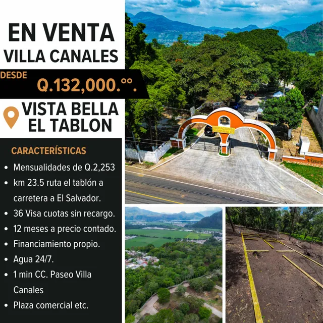 Terrenos En Venta En Villa Canales San José El Tablón