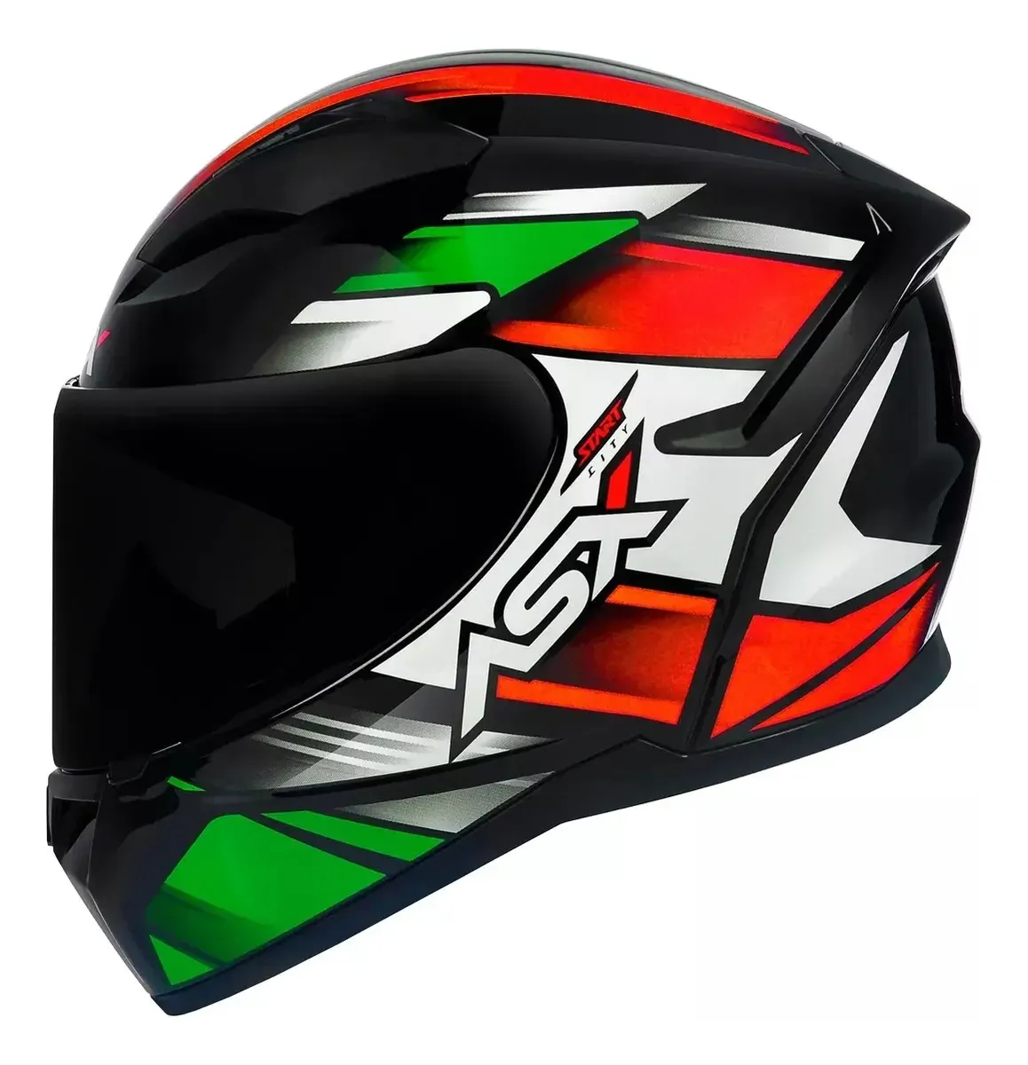 Capacete Para Moto Asx City Diversas Cores + Viseira Fumê — foto 7