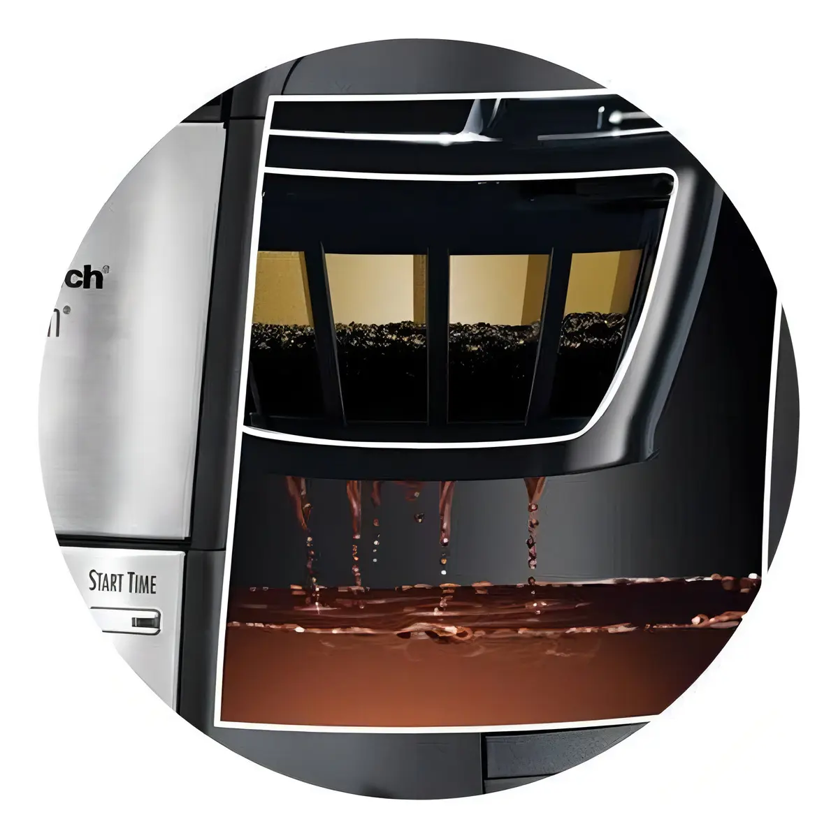 Cafeteira Elétrica Americana Brewstation Elite Hamilton Beach preta/inox 35 xicaras Preparo Personalizável Relógio Digital Programável Com Desligamento Automático Ajustável Filtro Permanente - Imagem 3
