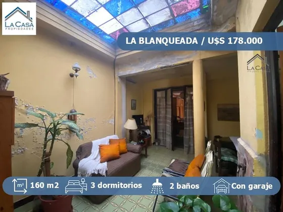 Casa En Ph A La Venta En La Blanqueada Con Tres Dormitorios Y Amplio Fondo