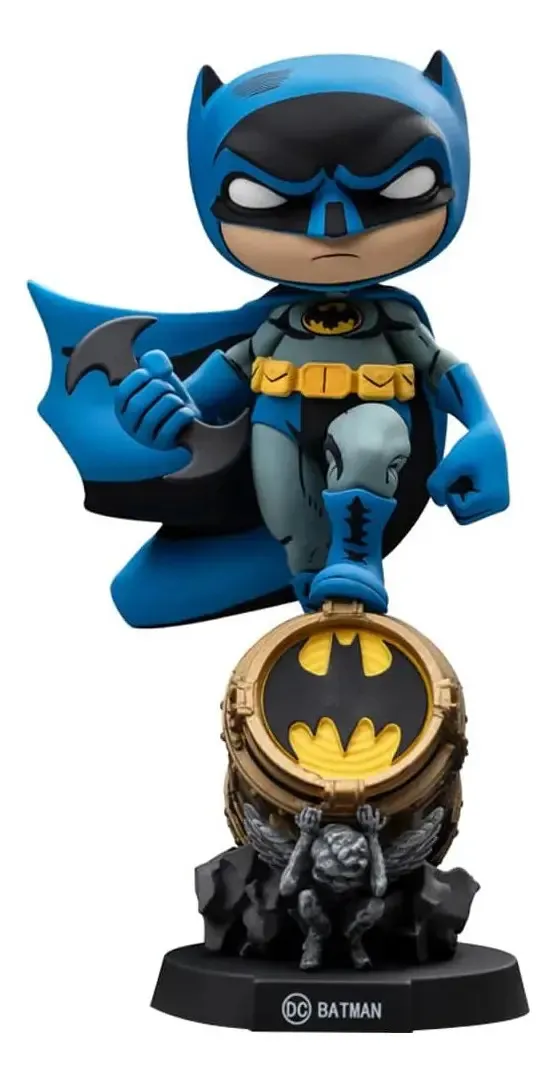 Batman On Bat-signal Blue Minico Figures Dc Comics - Minico