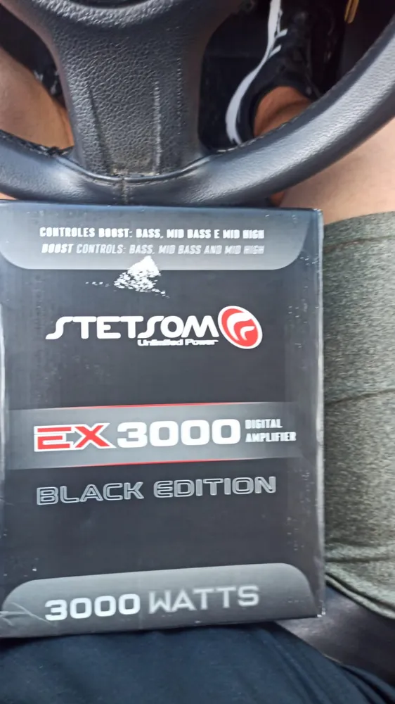 Amplificador Stetsom Ex-3000 Black Mono 3000w Rms Crossover Amplificador Stetsom Ex-3000 Black Mono 3000w Rms Crossover