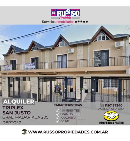 Alquiler Duplex 4 Ambientes