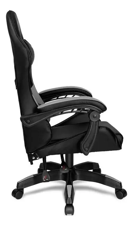 Cadeira Gamer Tgt Heron M, Preto, Tgt-hrm-bk02 Couro Sintético
