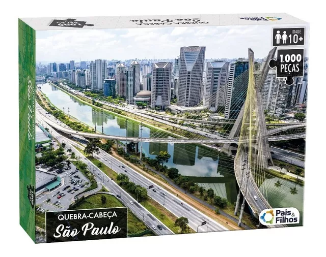 Jogo Quebra Cabeca Puzzle 200 Pecas Mapa do Brasil +7 Anos