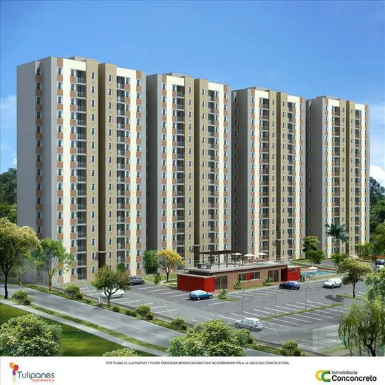 Apartamento En Venta Parque Residencial Tulipanes En Bello, Sector El Trapiche.