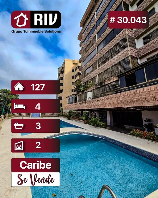 Venta- Espectacular Y Apmplio Apartamento Ubicado En Caribe, Estado La Guaira