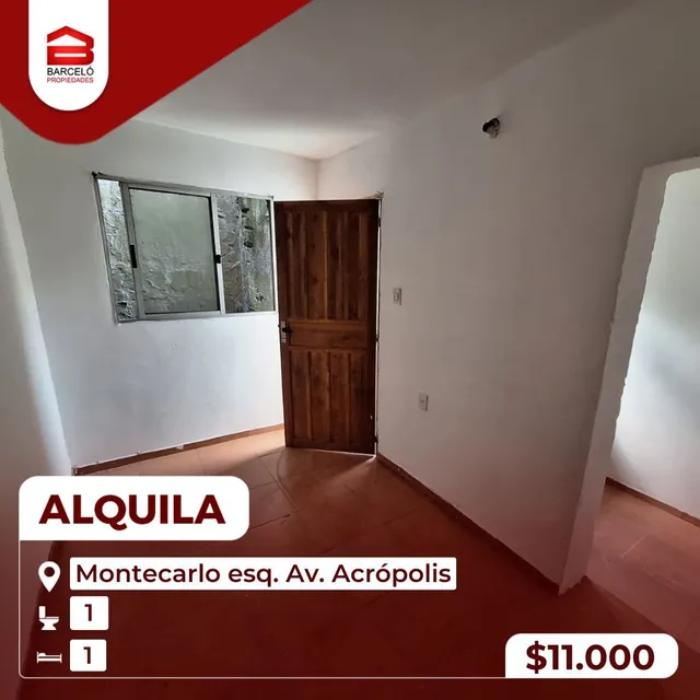 Apto. 1 Dorm. En Montecarlo Esq. Acropolis Barrio Jardines Del Hipodromo $11000