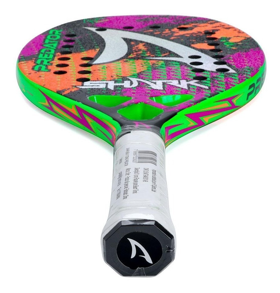 Raquete De Beach Tennis Shark Predator Andre Baran Com Capa Parcelamento sem juros