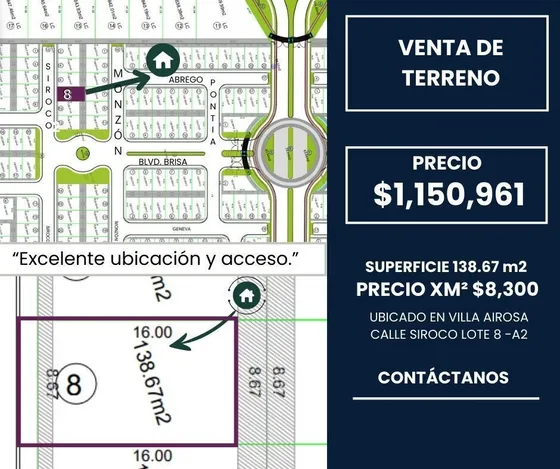 Terreno En Venta Con Ubicación Privilegiada En Villa Airosa