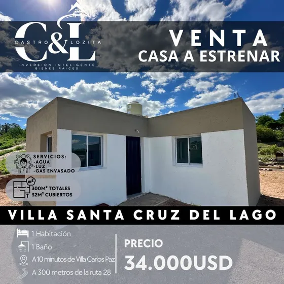 Venta Ph 1 Dormitorio A Estrenar En Villa Santa Cruz Del Lago