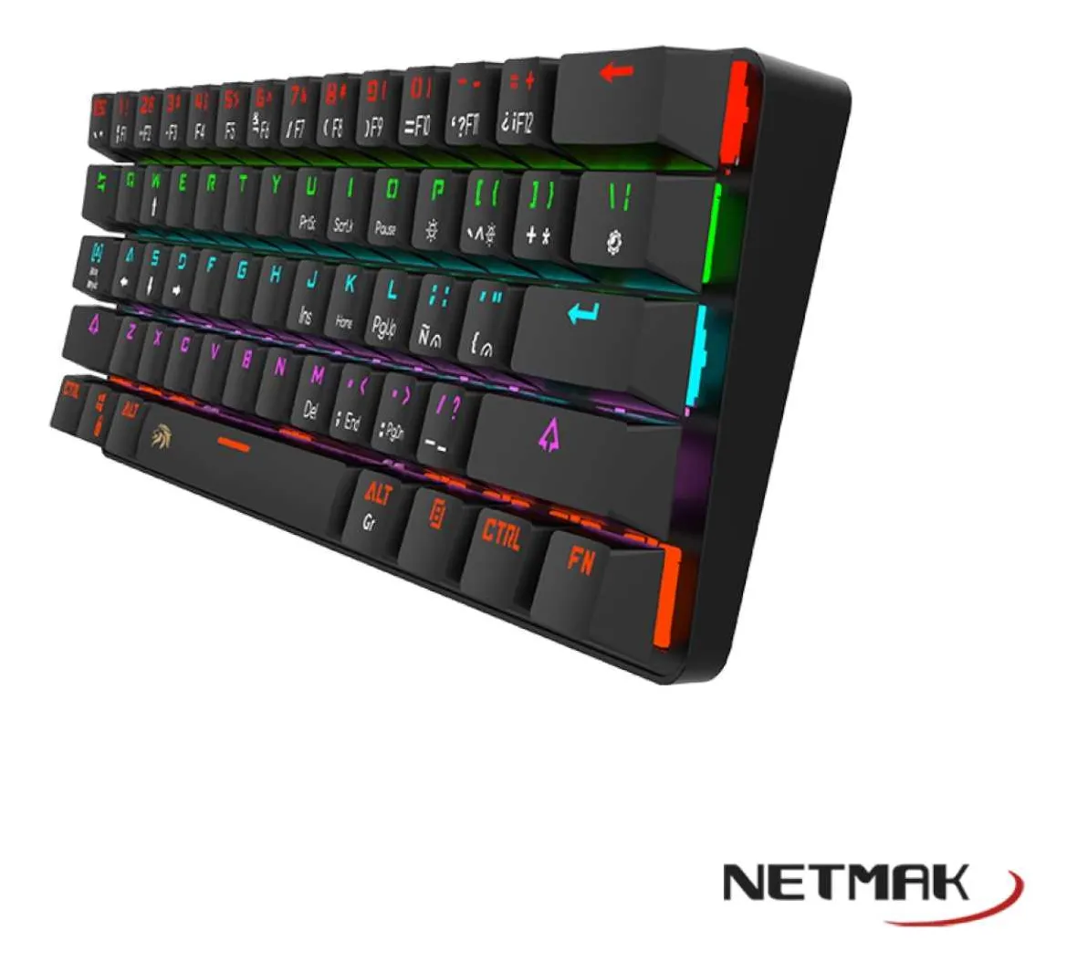 Teclado Mecánico Gamer Switch Blue Español Rgb Led 9 Modos