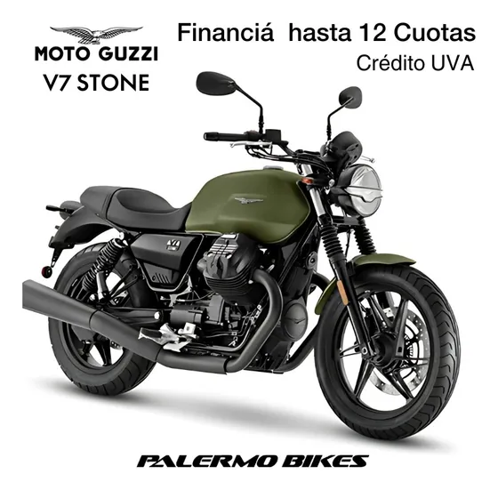 Moto Guzzi V7 Stone Nuevo Ingreso 850cc 0km - Palermo Bikes