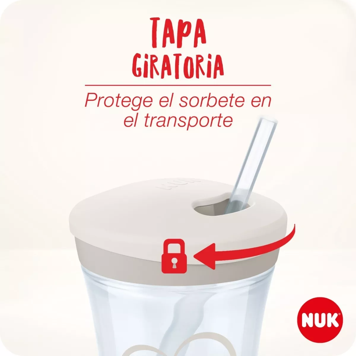 Diseño ergonómico del Vaso Nuk Action Cup Evolution para la comodidad de tu bebé.