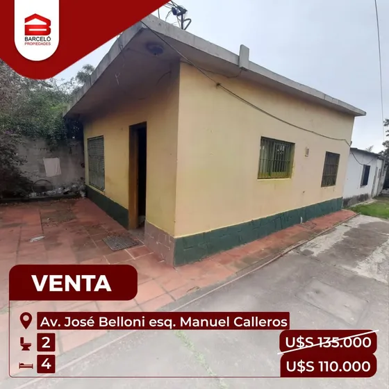 Casa En Av. Jose Belloni Esq. Manuel Calleros Barrio Maroñas U$s110000