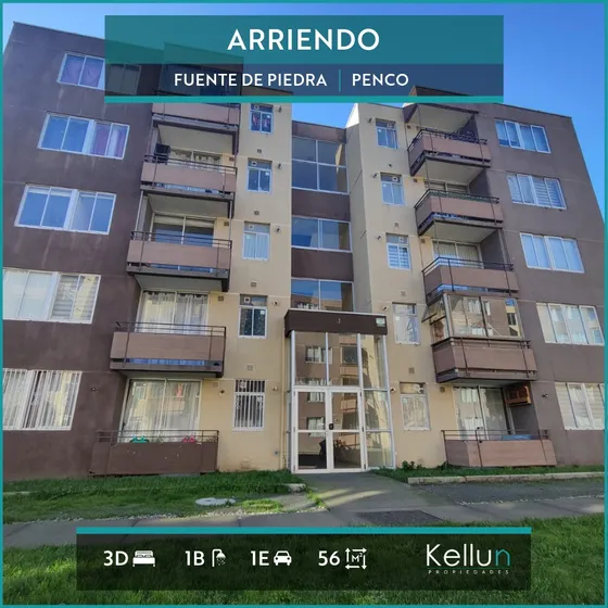 Departamento En Arriendo En Penco | 3 Dormitorios 1 Baño 
