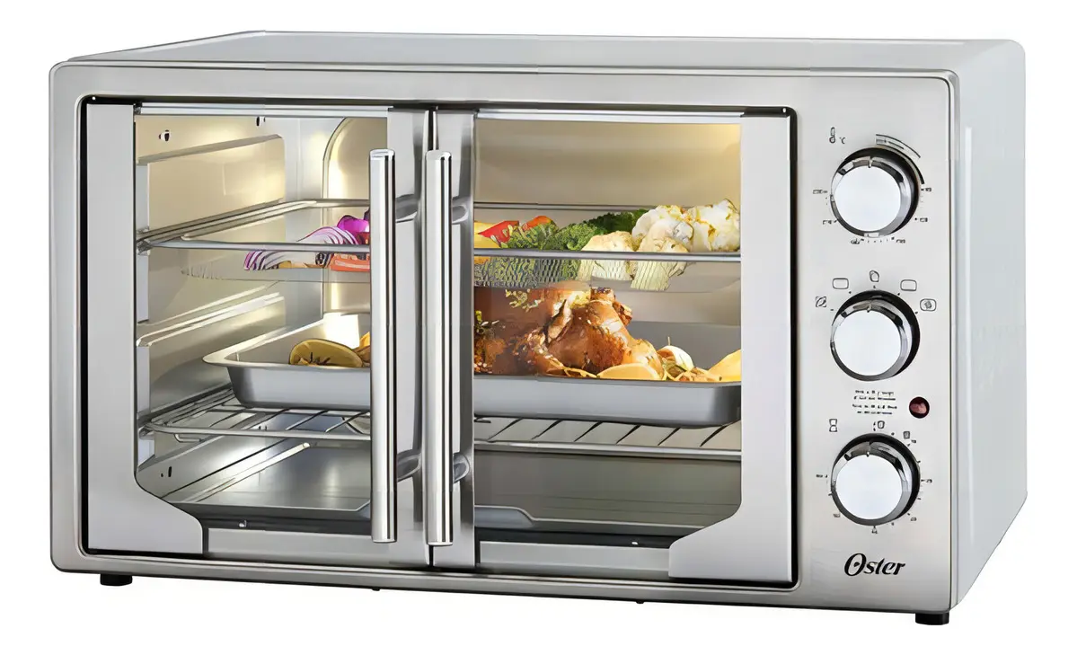 Mejor Horno Tostador: Comparativa de 15 Modelos con Freidora de Aire 4 Oster Horno con Freidora de Aire 42 litros puertas francesas México