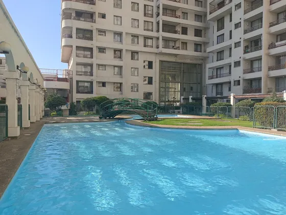 Dpto Gran Vista, 1d,1b,piscina,lavandería, Santiago Centro