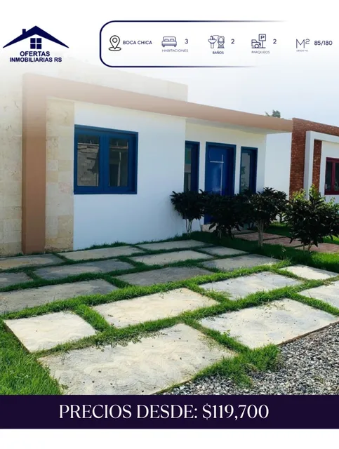 Villas Modernas En Boca Chica 
