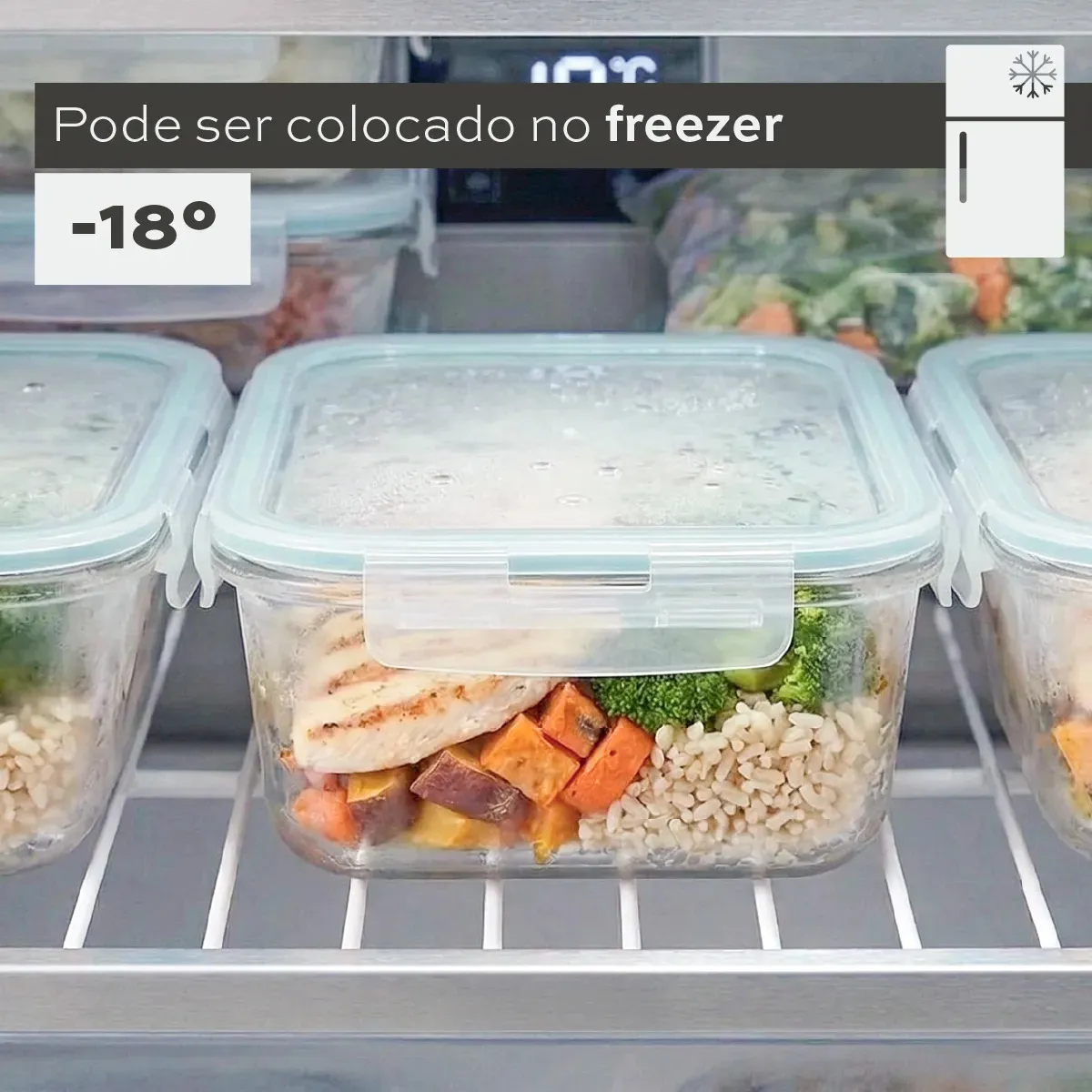 Pote de vidro hermético 5