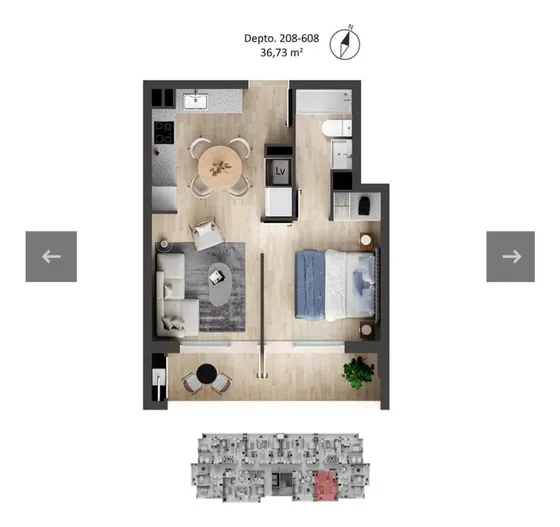 Arriendo Depto Nuevo Y Hermoso En Edificio Aragon