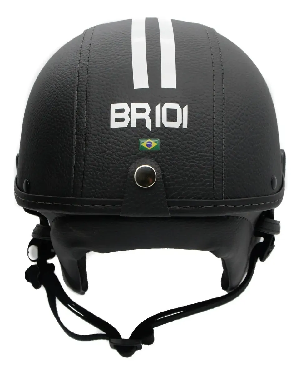 Capacete Coquinho Br 101 Preto Fume Pp - Scooter/bike
