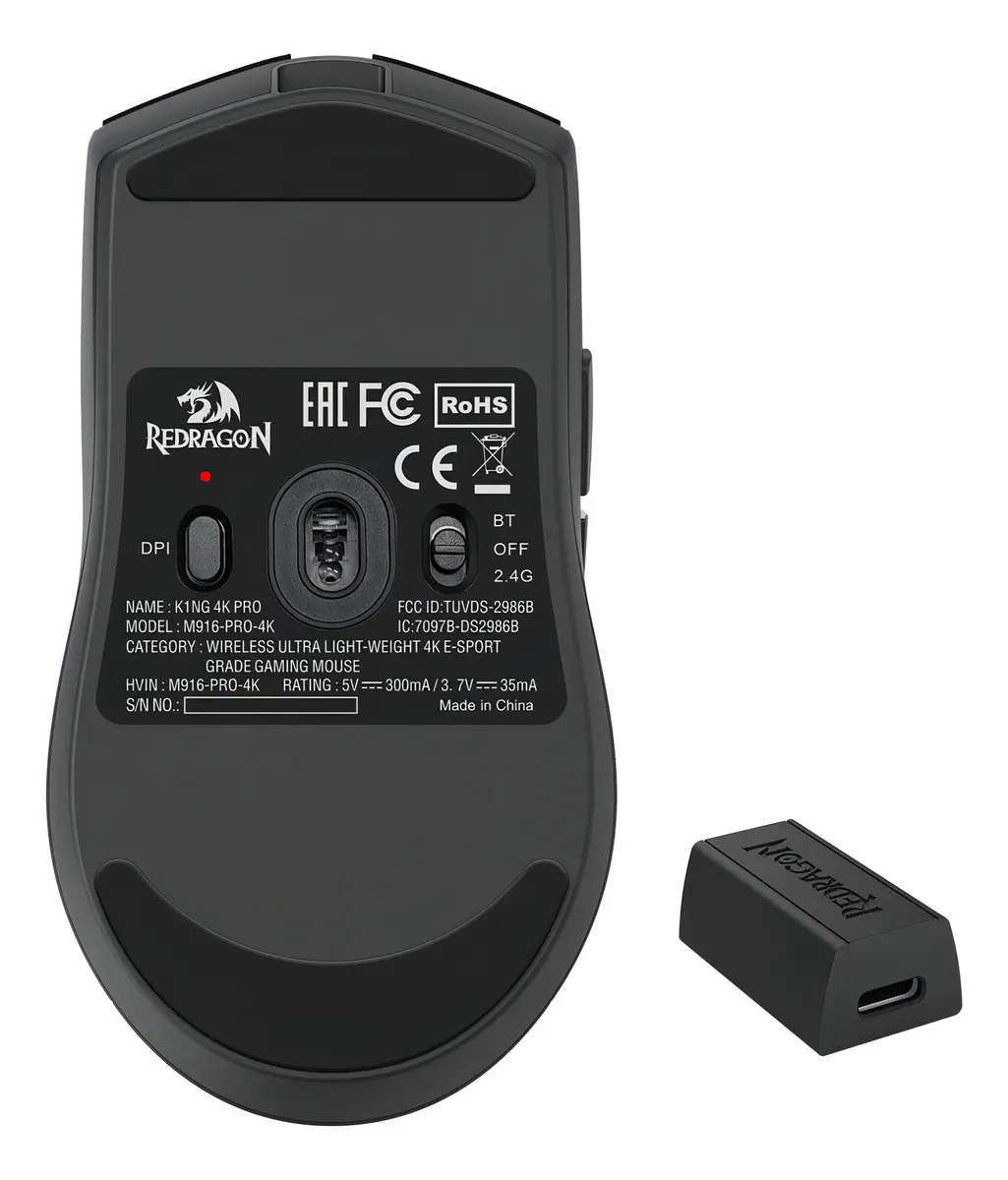 Mouse King Pro 4k Gamer Preto Redragon — imagem 4